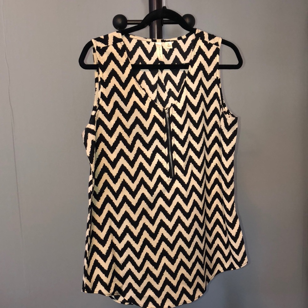 Black whit top
